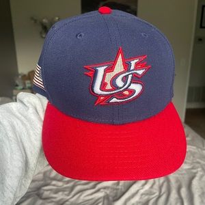 World baseball classic team USA blue/red ball cap